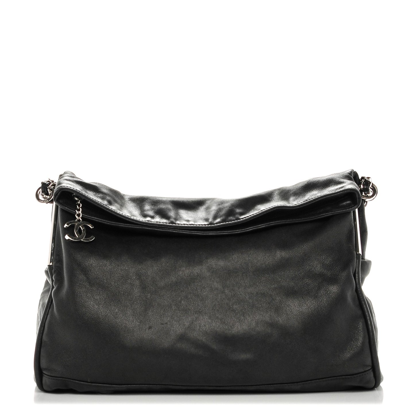Lambskin Large Ultimate Soft Tote Black