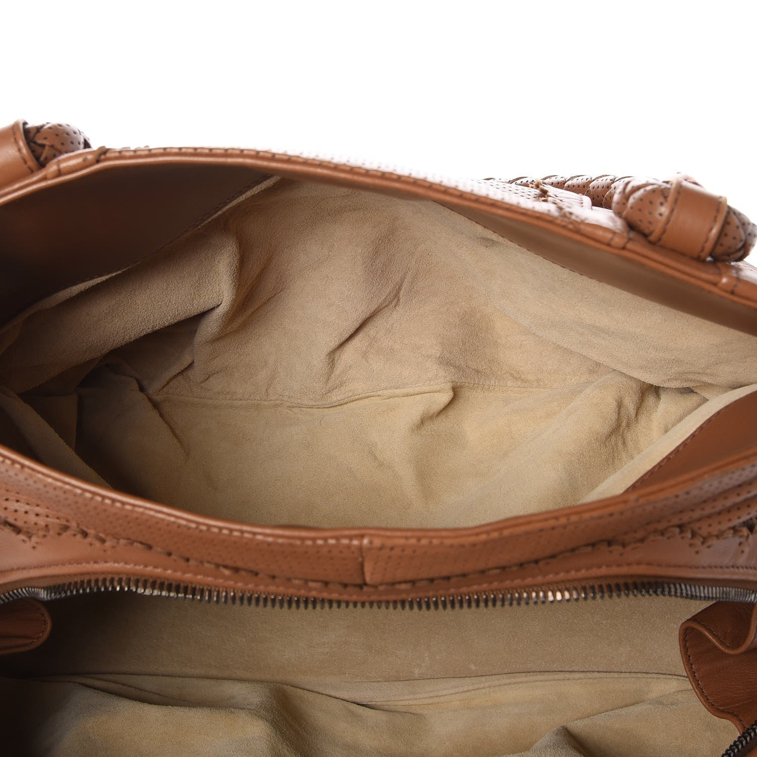 Bottega Veneta Nappa Perforated Scalloped Tote Noce 7 of 7