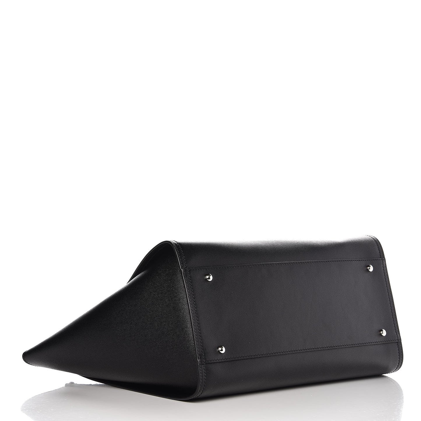 Caviar Medium Studded Deauville Tote Black