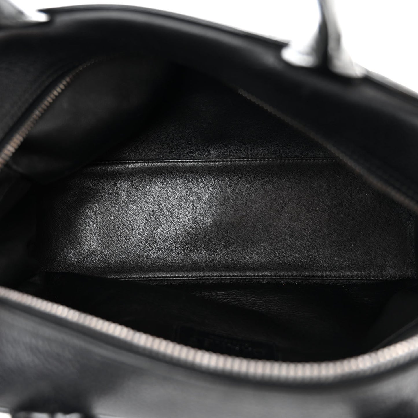Caviar Patent Quilted Bowler Black