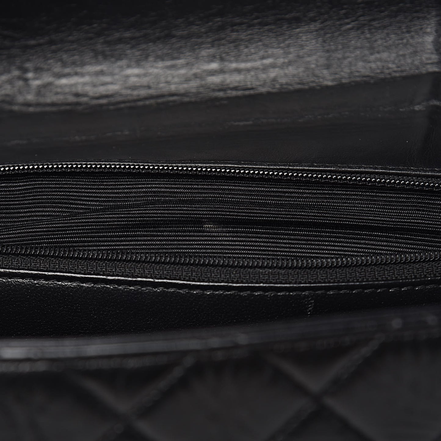 Lambskin Quilted Jumbo Single Flap Black