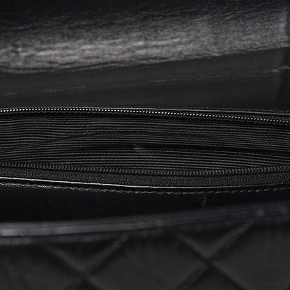 Chanel Lambskin Quilted Jumbo Single Flap Black 12 of 14