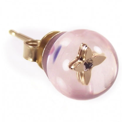 Louis Vuitton Inclusion Ball Fleur Earrings Translucent Pink 4 of 4