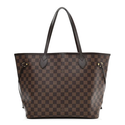 Louis Vuitton Damier Ebene Neo Neverfull MM Rose Ballerine 1 of 12