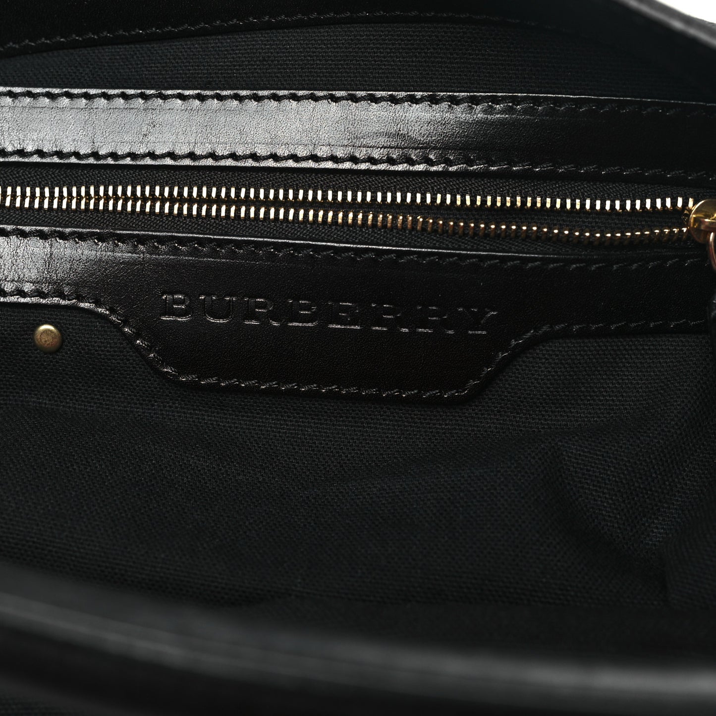 House Check Bridle Calfskin Medium Gosford Hobo Black