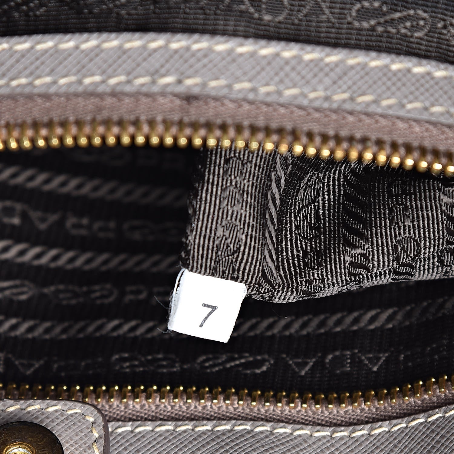 Prada Saffiano Lux Large Tote Argilla 7 of 10
