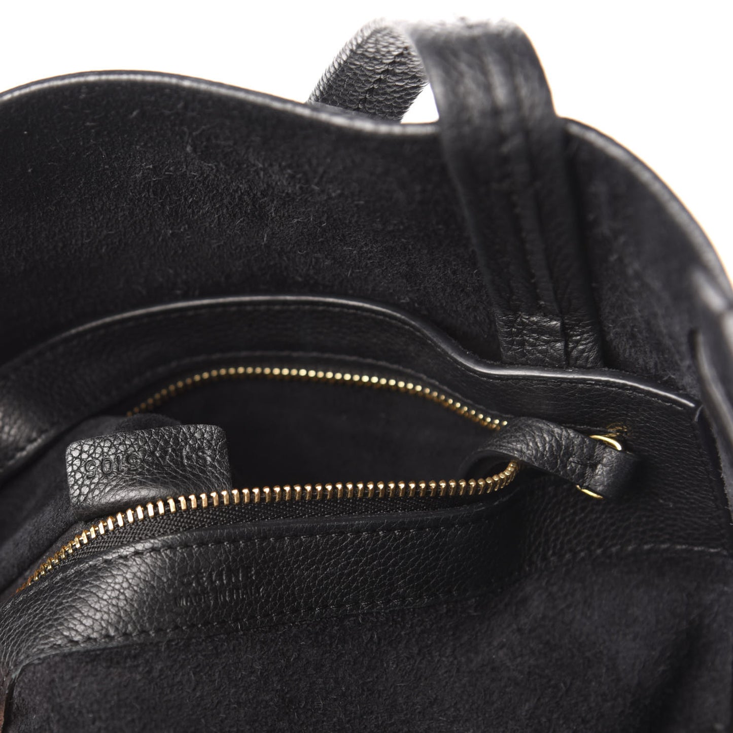 Soft Grained Calfskin Small Belt Cabas Phantom Black