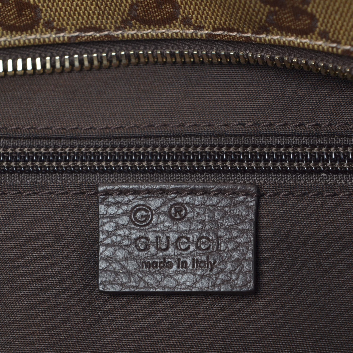 Gucci Crystal Monogram Web Large Carry On Duffle Bag Brown 5 of 7