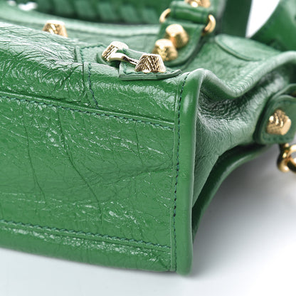 Balenciaga Agneau Giant 12 Gold Hardware Mini City Vert Trefle 9 of 9