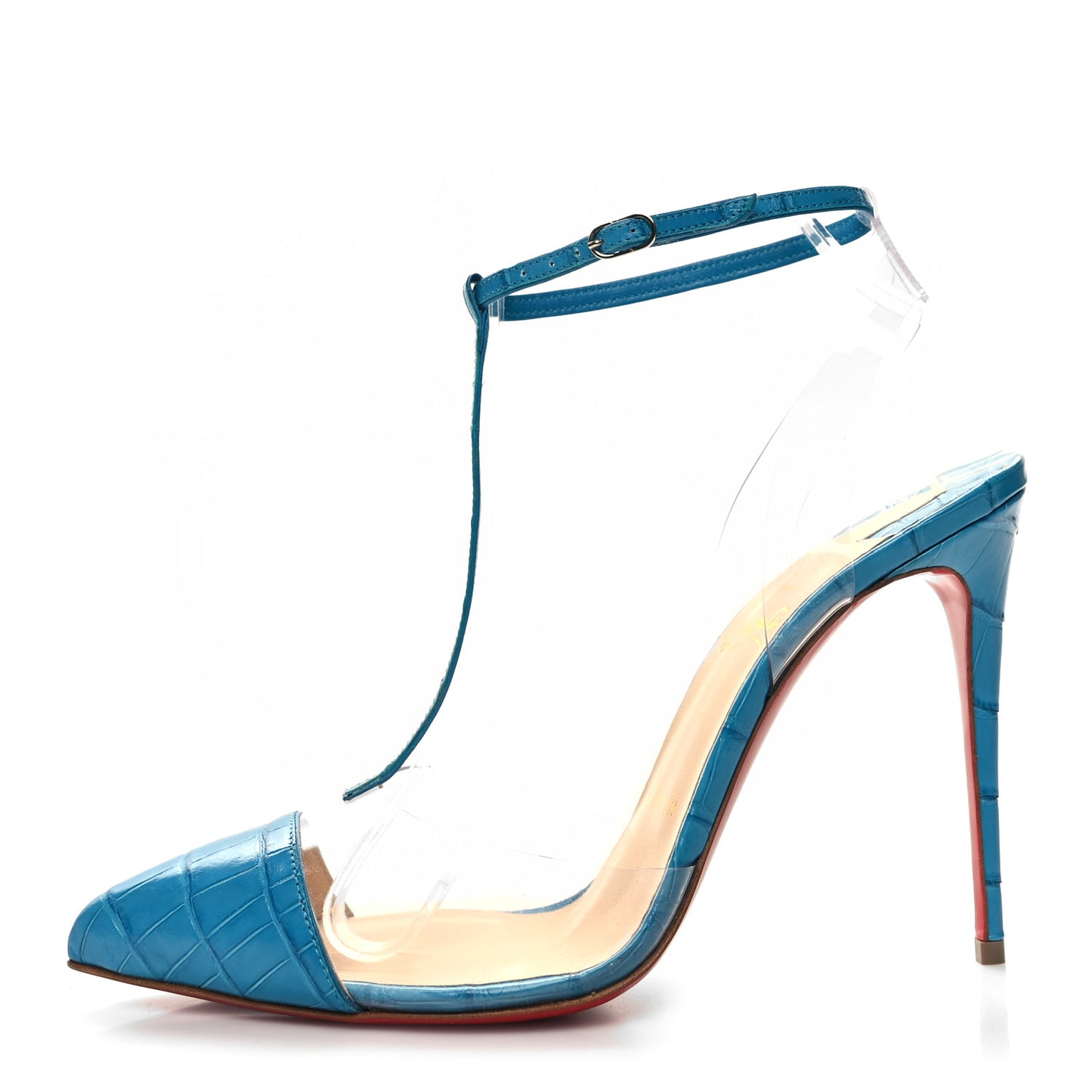 Shiny Alligator PVC Nosy 100 Pumps 39.5 Piscine