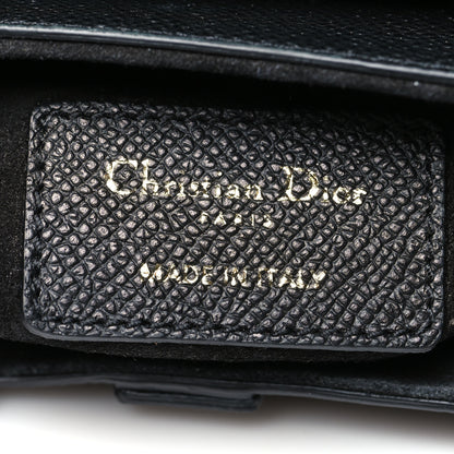 Christian Dior Grained Calfskin Mini Saddle Bag Black 6 of 11