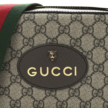 Gucci GG Supreme Monogram Web Neo Vintage Shoulder Bag Beige New Acero Crop 8 of 11