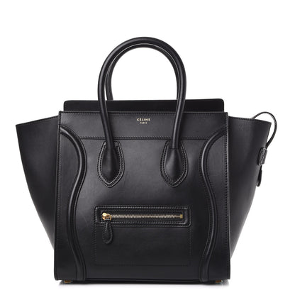 Celine Smooth Calfskin Mini Luggage Black 1 of 12