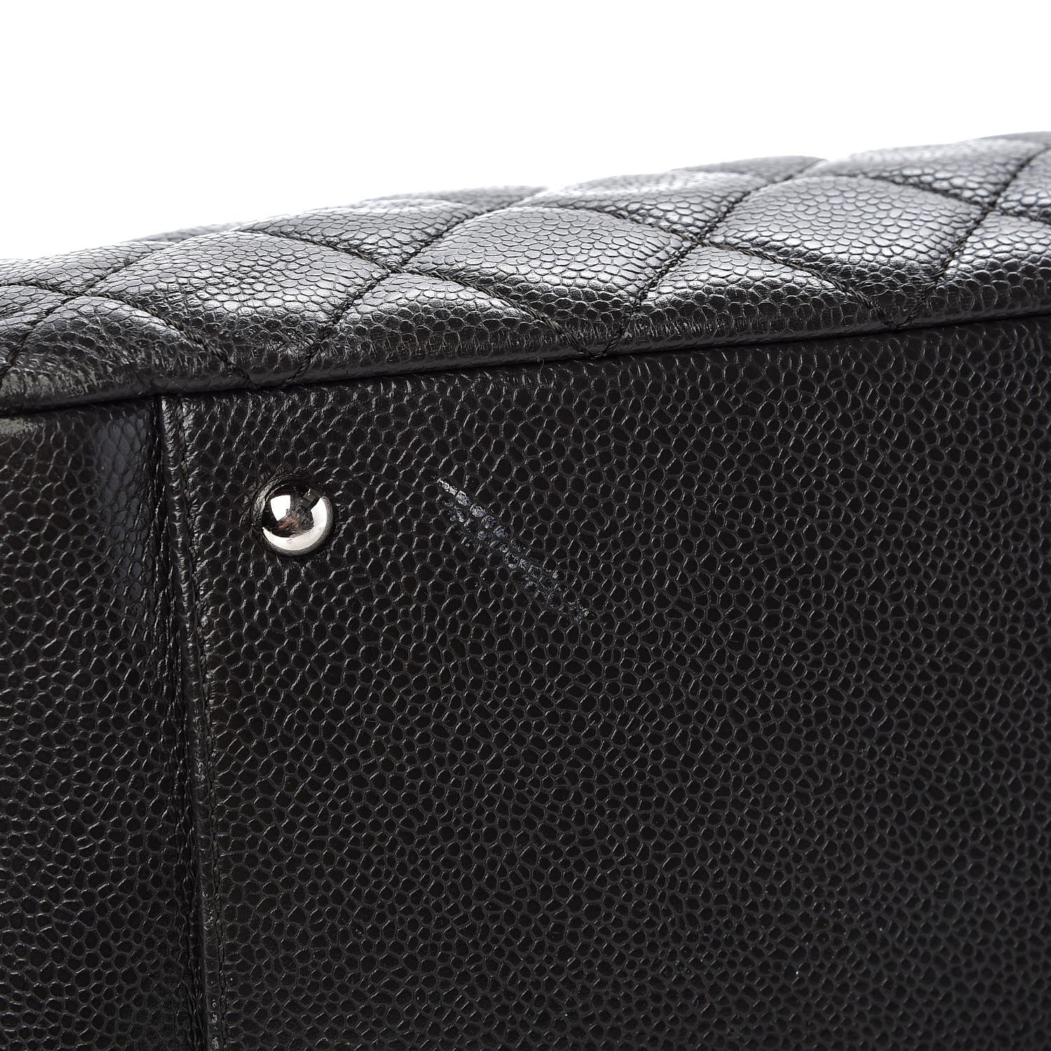 Chanel Caviar Quilted XL Grand Shopping Tote GST Dark Grey 11 of 14