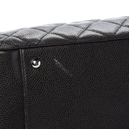 Chanel Caviar Quilted XL Grand Shopping Tote GST Dark Grey 11 of 14