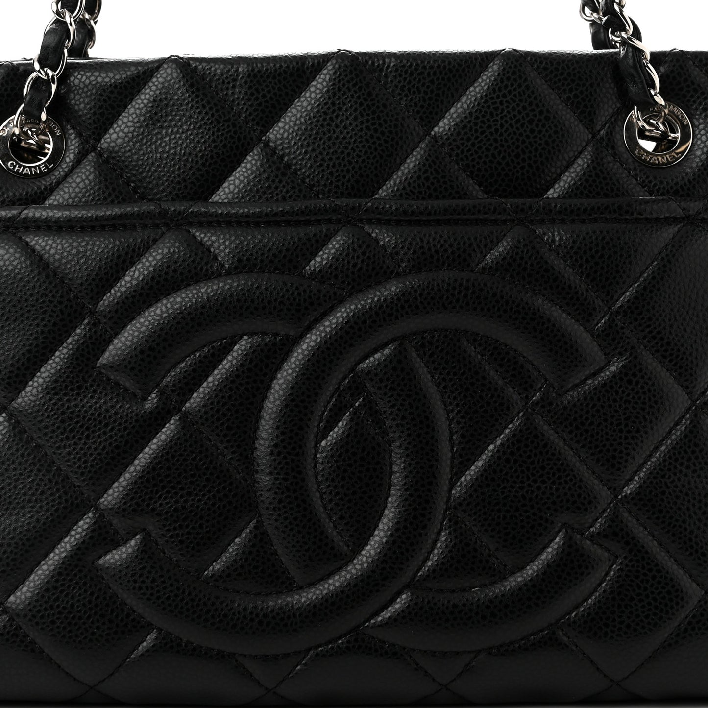 Caviar Quilted Timeless CC Soft Tote Black