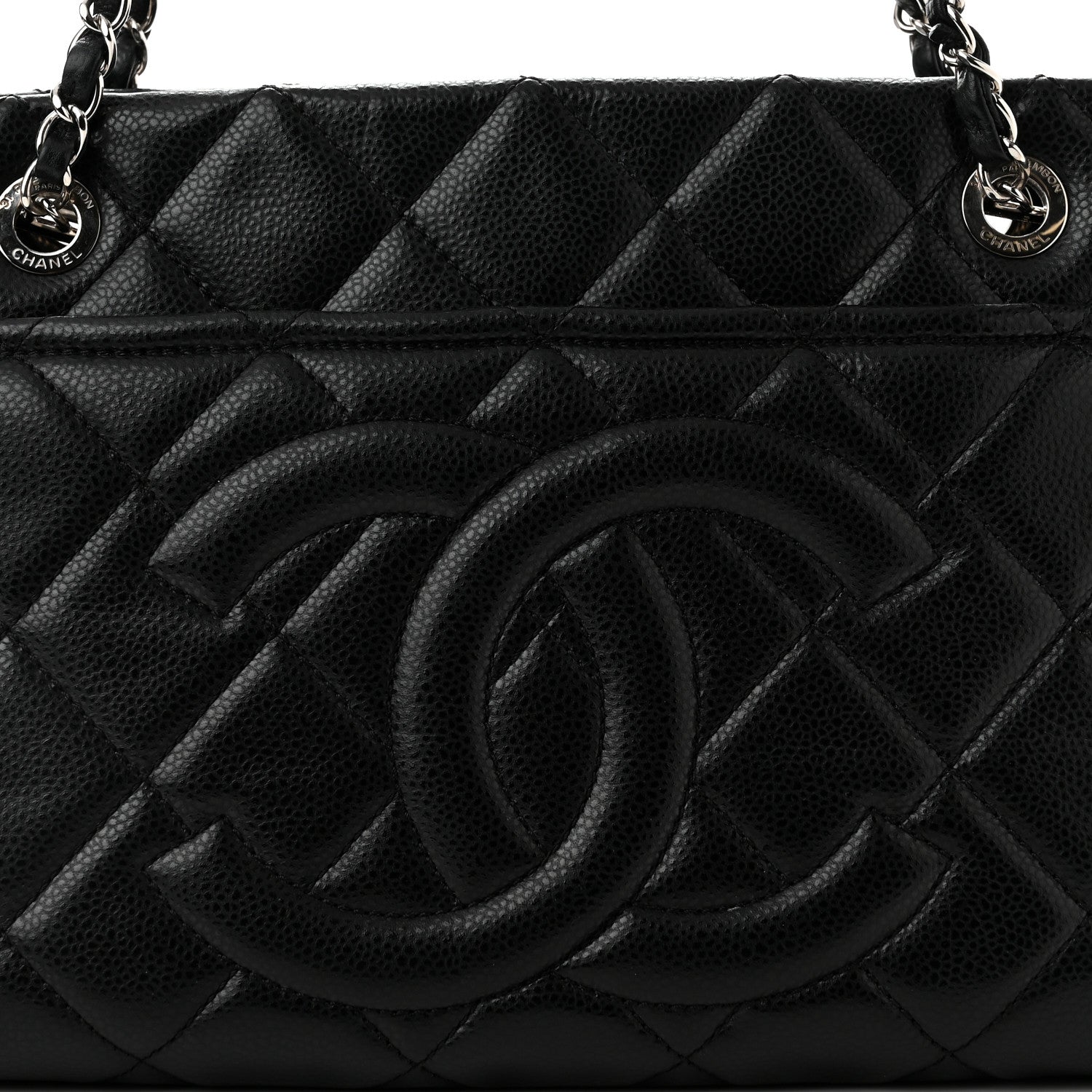 Chanel Caviar Quilted Timeless CC Soft Tote Black 8 of 10