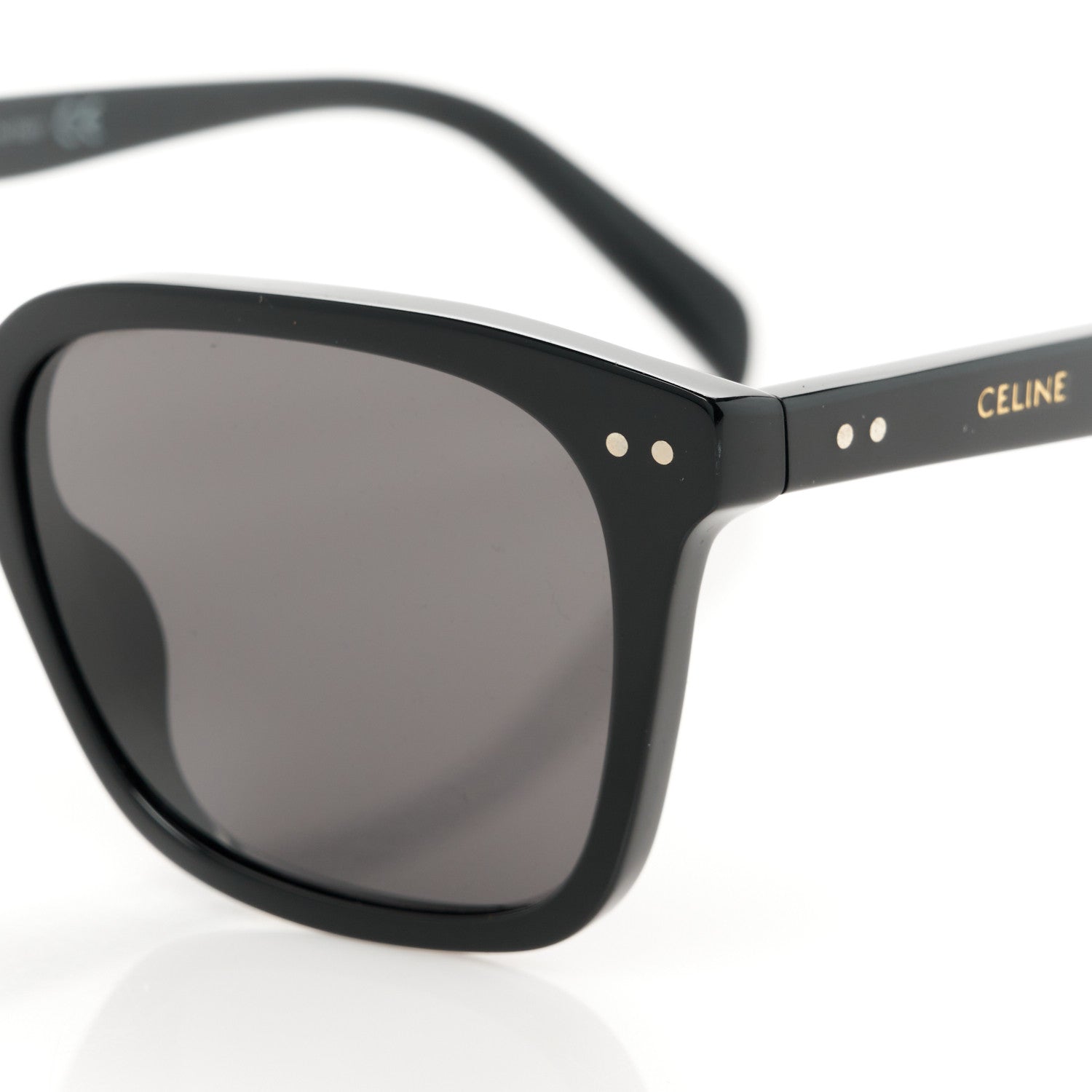 Celine Acetate Polarized Sunglasses CL402071 Black 8 of 9