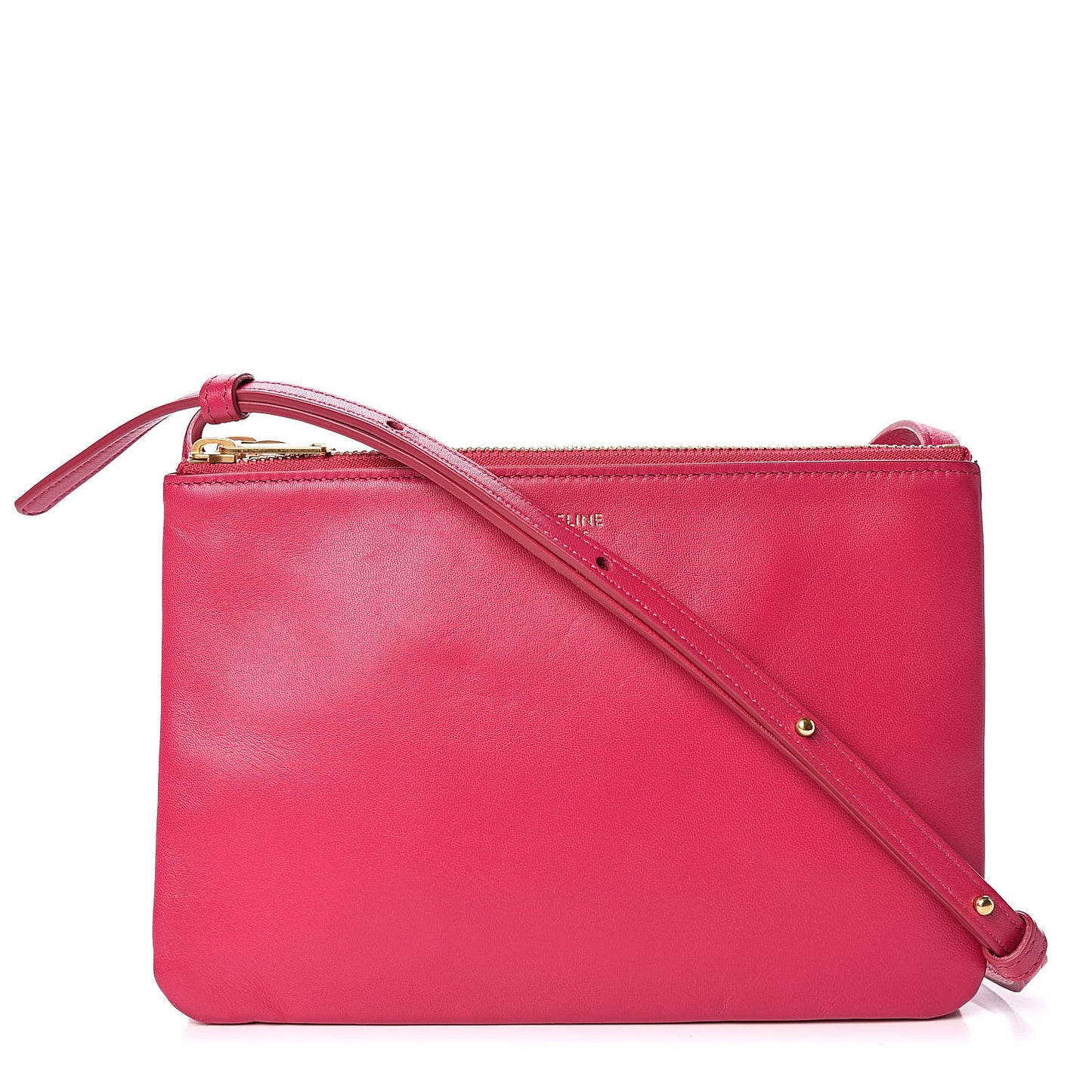 Lambskin Small Trio Crossbody Bag Pink