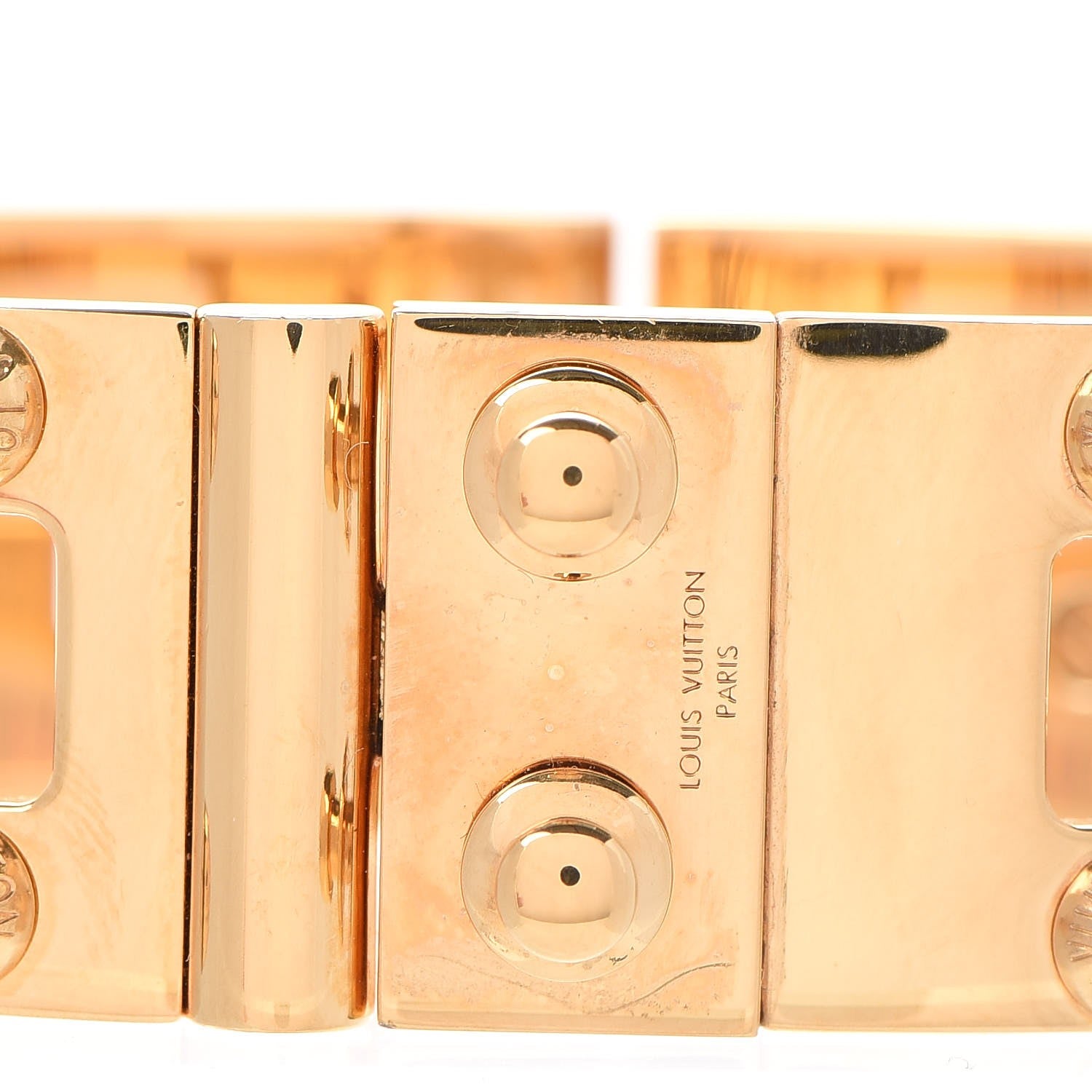 Louis Vuitton Lock Me Frame Cuff Gold 4 of 6