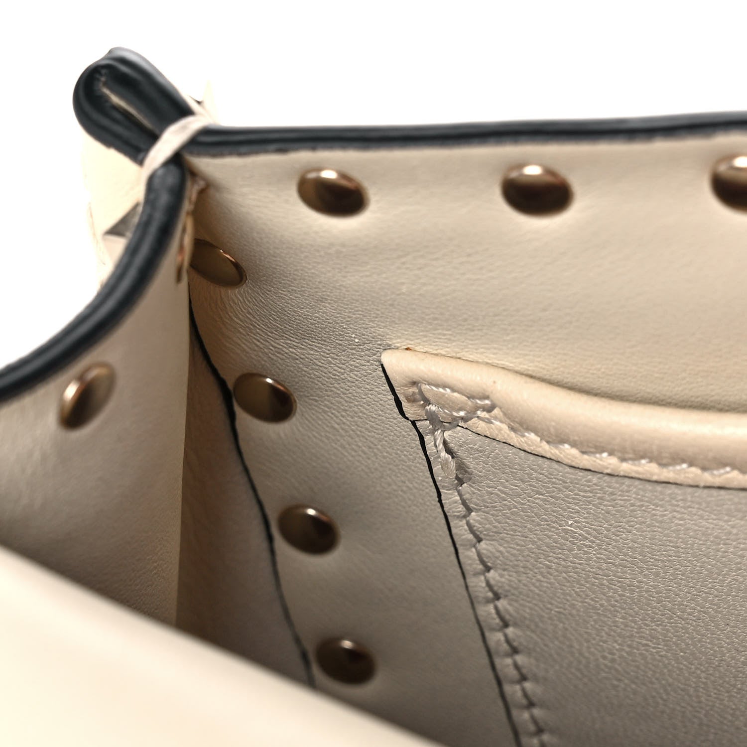 Valentino Garavani Nappa Medium Rockstud Spike Shoulder Bag Light Ivory 11 of 11
