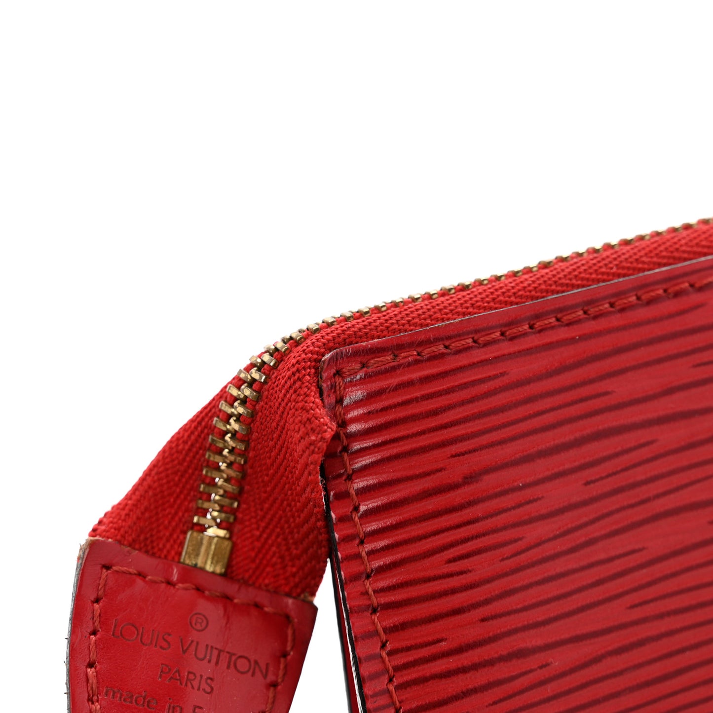 Epi Pochette Accessories 24 Castillan Red