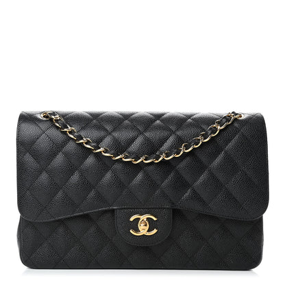 Chanel Caviar Quilted Jumbo Double Flap Black 1 of 4
