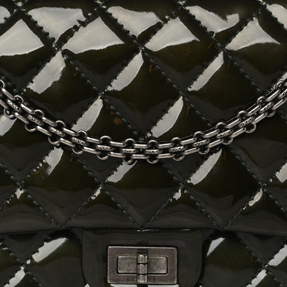 Chanel Patent Quilted 2.55 Reissue 226 Flap Green 8 of 12