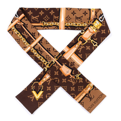 Louis Vuitton Silk Monogram Confidential Bandeau Brown 1 of 3