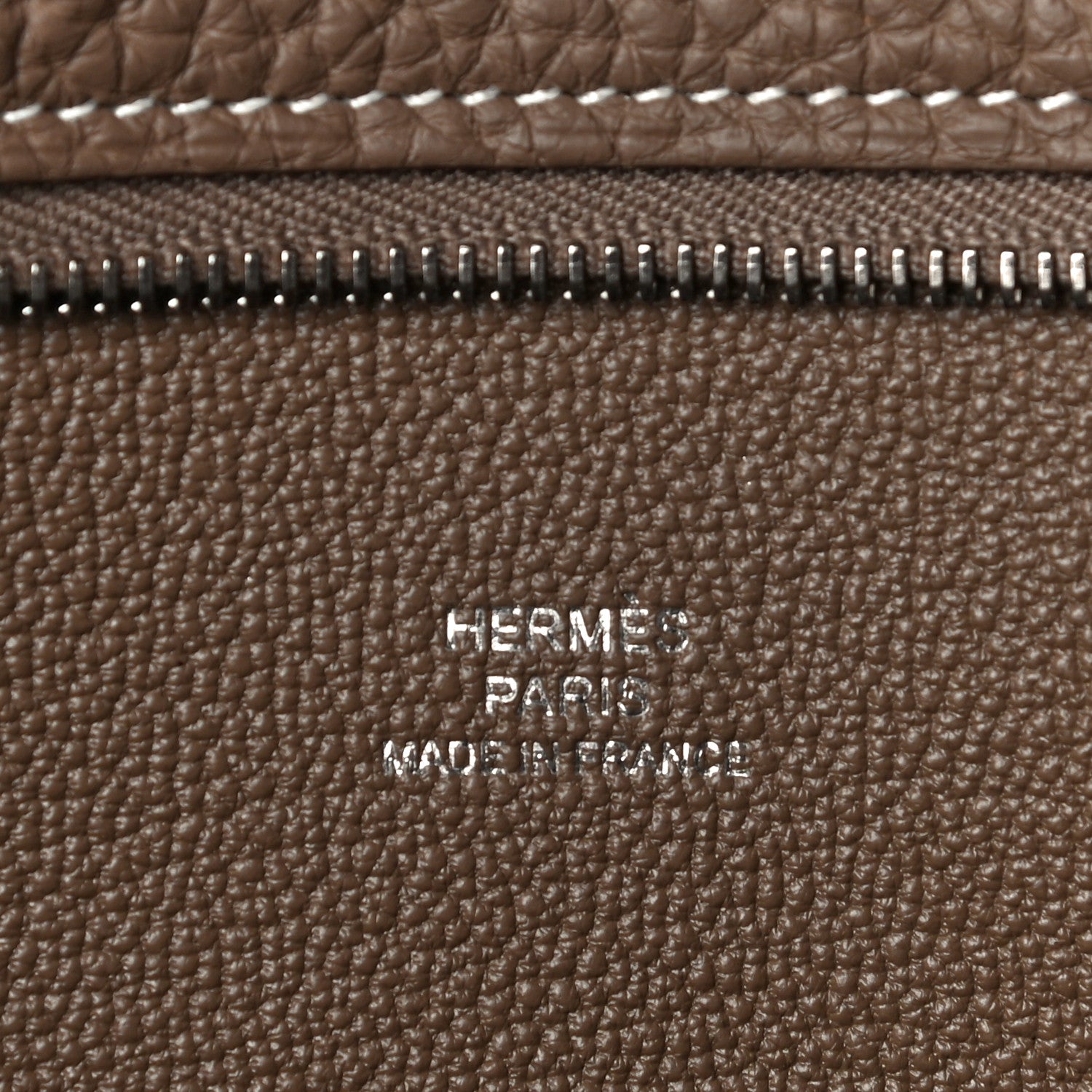 Hermes Togo Backpocket Pouch 30 Etoupe 6 of 7