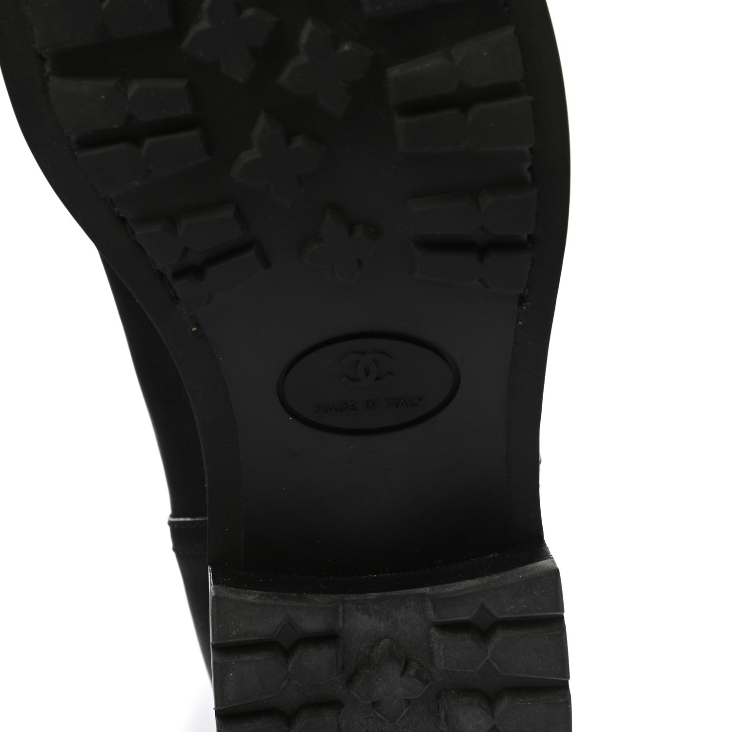 Chanel Oily Calfskin Quilted High Boots 37 Black 6 of 7