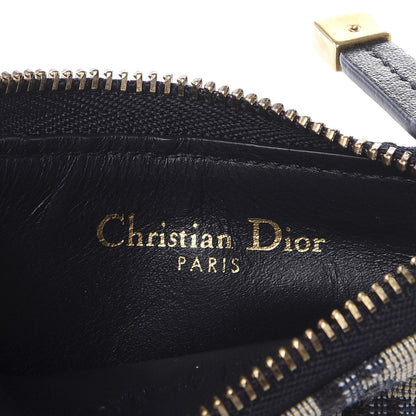 Christian Dior Oblique Saddle Coin Purse Blue 5 of 8