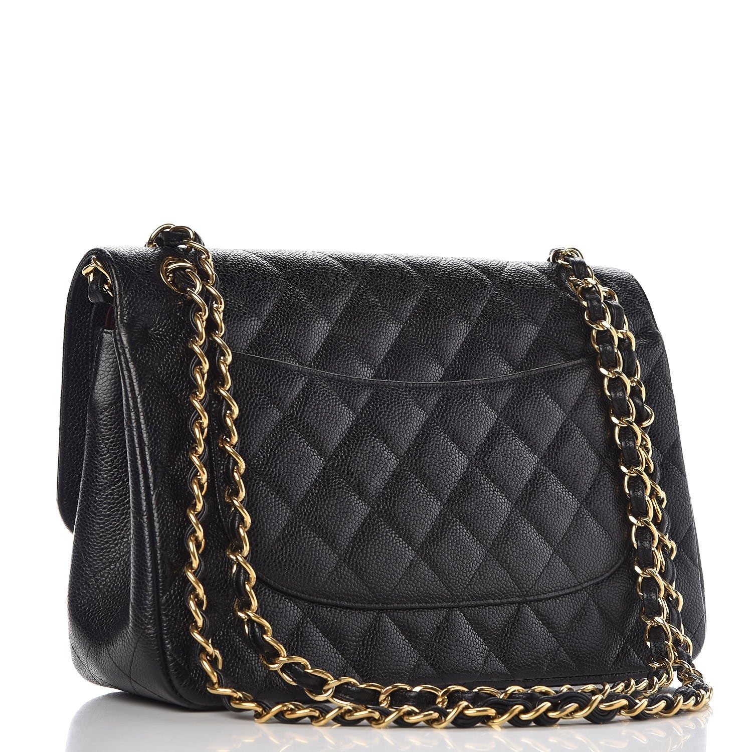 Chanel Caviar Quilted Jumbo Double Flap Black 5 of 10