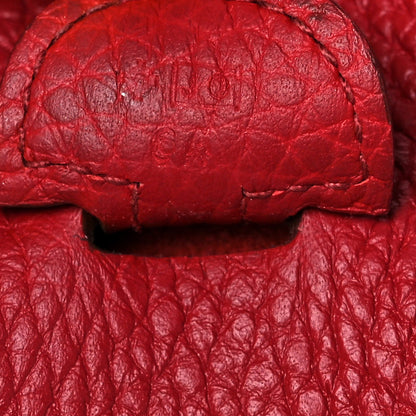 Hermes Taurillon Clemence Evelyne III PM Rouge Garance 7 of 21