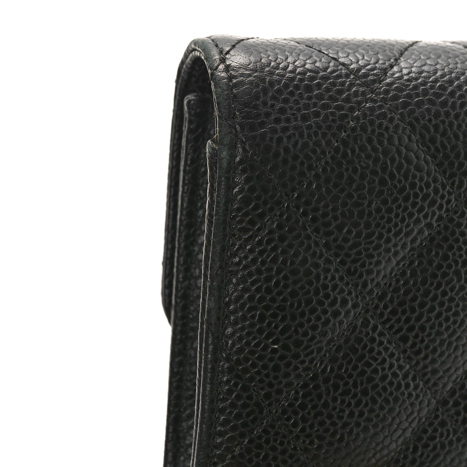Chanel Caviar Quilted Long Flap Wallet Black 10 of 10