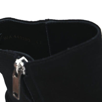 Saint Laurent Suede Mens Wyatt Harness Boots 41 Black 10 of 13