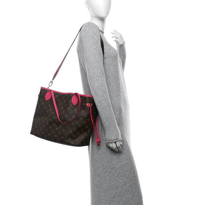 Louis Vuitton Monogram Inside Out Neverfull Bandouliere MM Rose Pondichery 2 of 9