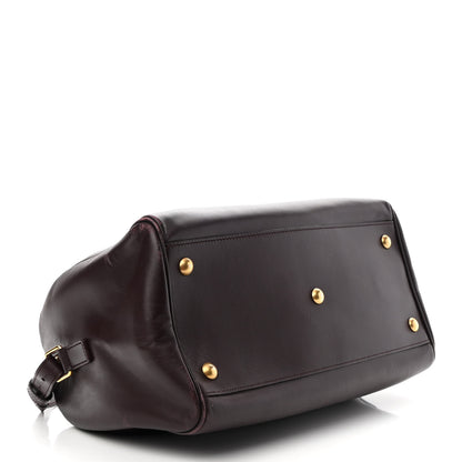 Saint Laurent Calfskin Classic Duffle 6 Amarena 4 of 13