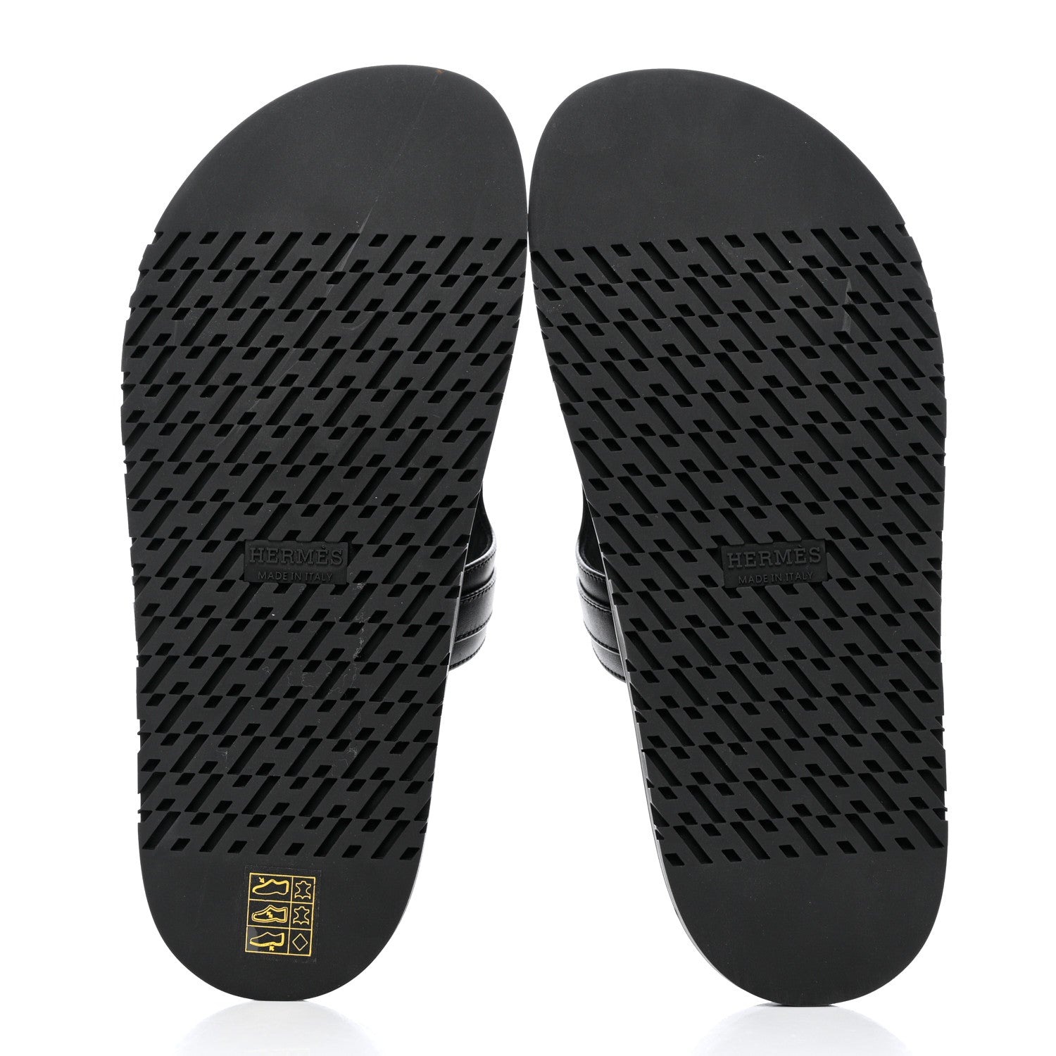 Hermes Calfskin Womens Empire Sandals 37 Black 5 of 9