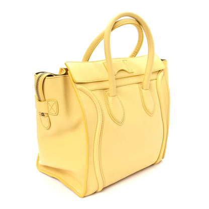 Celine Smooth Calfskin Mini Luggage Citron 3 of 11