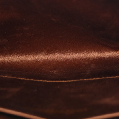 Saint Laurent Metallic Crackled Calfskin Large Belle De Jour Clutch Gold 5 of 7