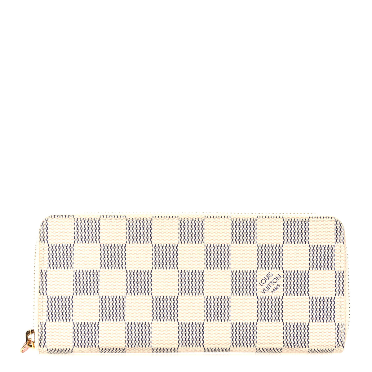 Damier Azur Clemence Wallet Rose Ballerine