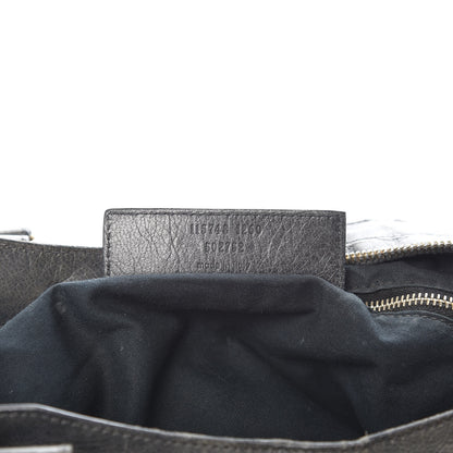 Balenciaga Agneau Laser Cut Cross Classic Gold Hardware City Grey 9 of 12