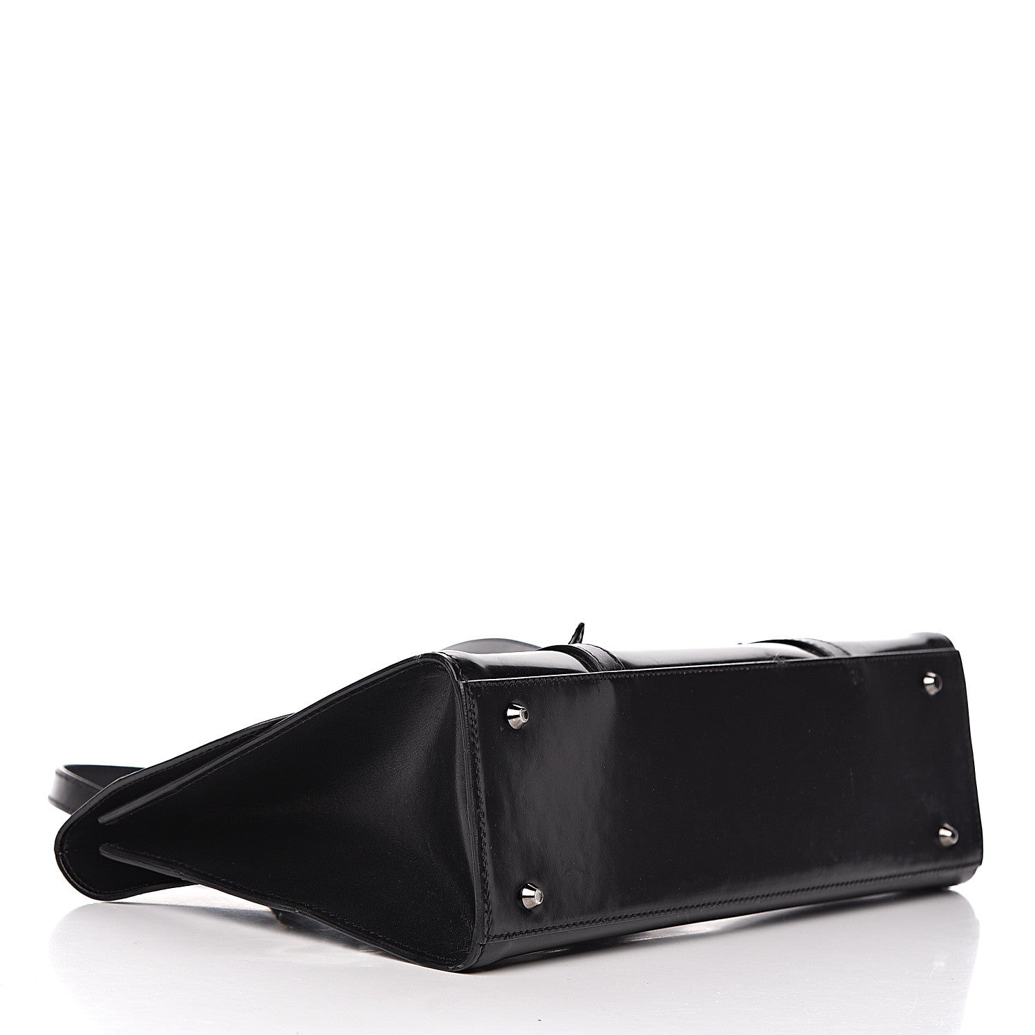 Christian Dior Glazed Calfskin Saddle Shopper Black 4 of 14