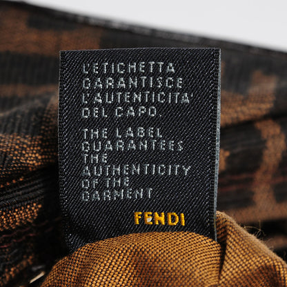 Fendi Zucca Cuoio Lucido Small Chef Hobo Tobacco Moro 8 of 9