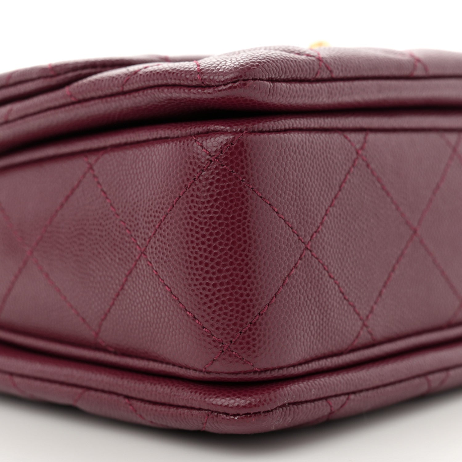 Chanel Caviar Quilted Coco First Flap Burgundy 9 of 10