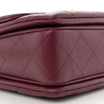 Chanel Caviar Quilted Coco First Flap Burgundy 9 of 10