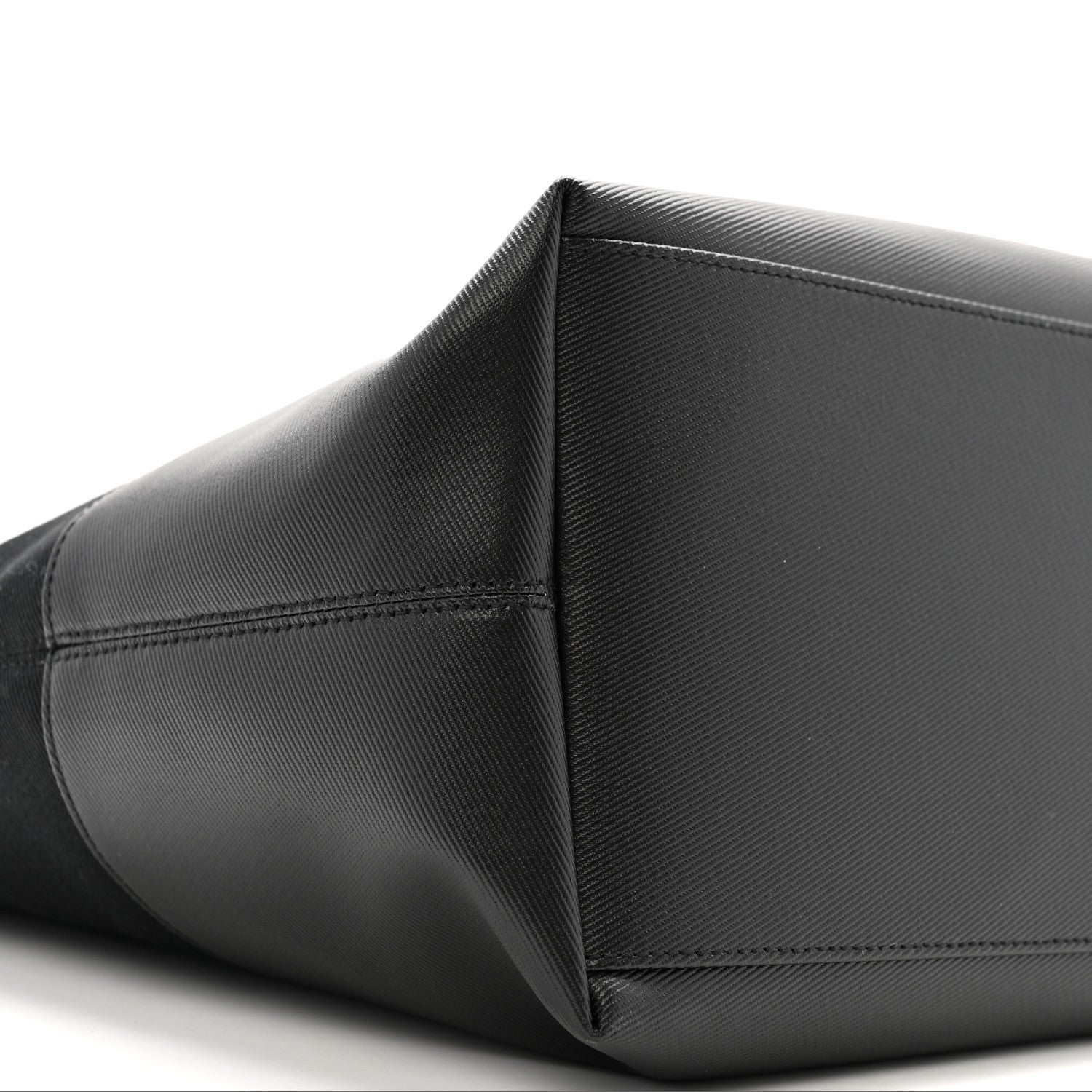 Alexander McQueen Canvas Calfskin T-Bar Shopping Bag Black 8 of 12
