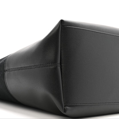 Alexander McQueen Canvas Calfskin T-Bar Shopping Bag Black 8 of 12