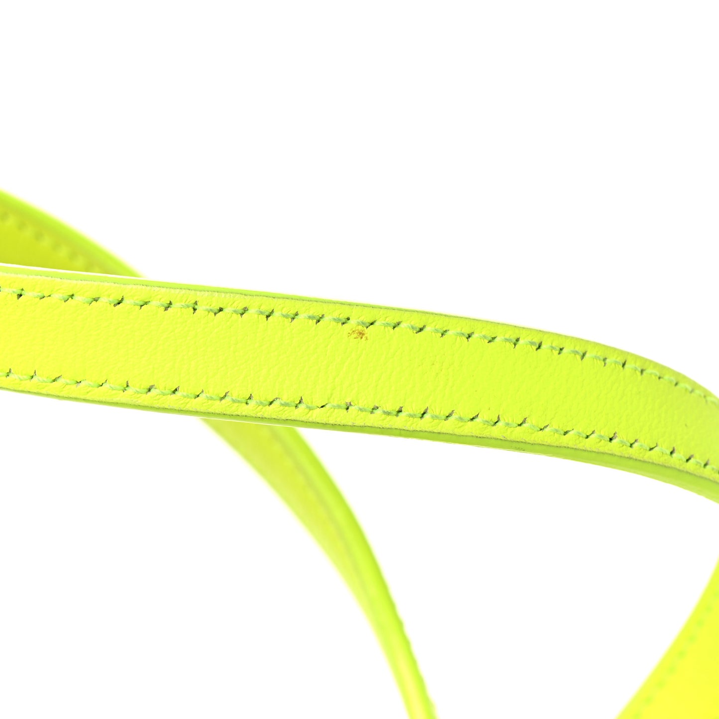 Calfskin Nano Sac De Jour Neon Yellow